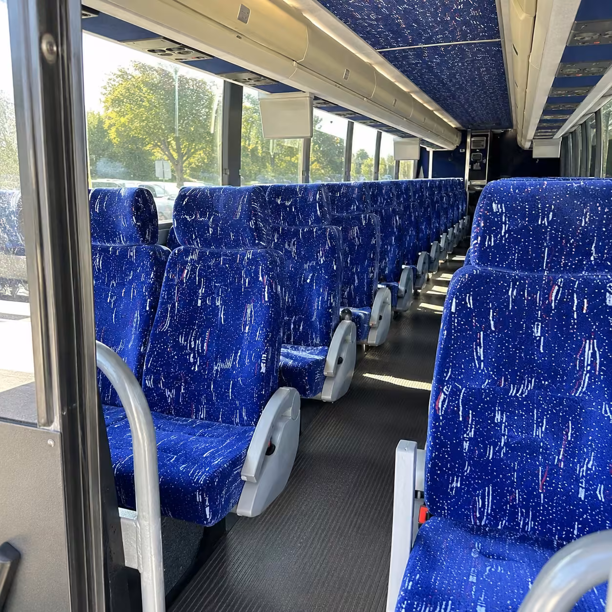 fort lauderdale charter bus interior